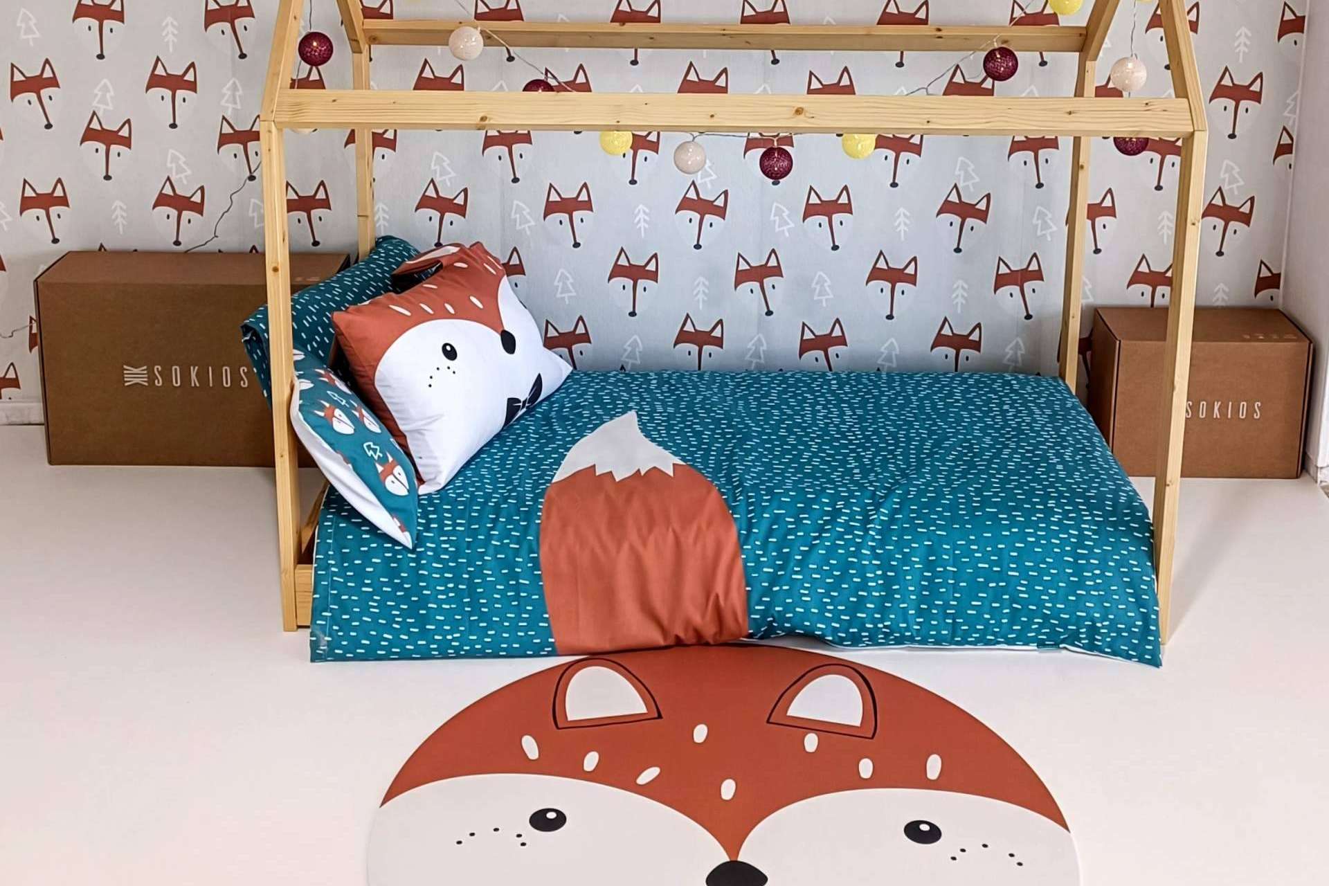 Vestir las camas infantiles con la colección Madagascar de Sokios