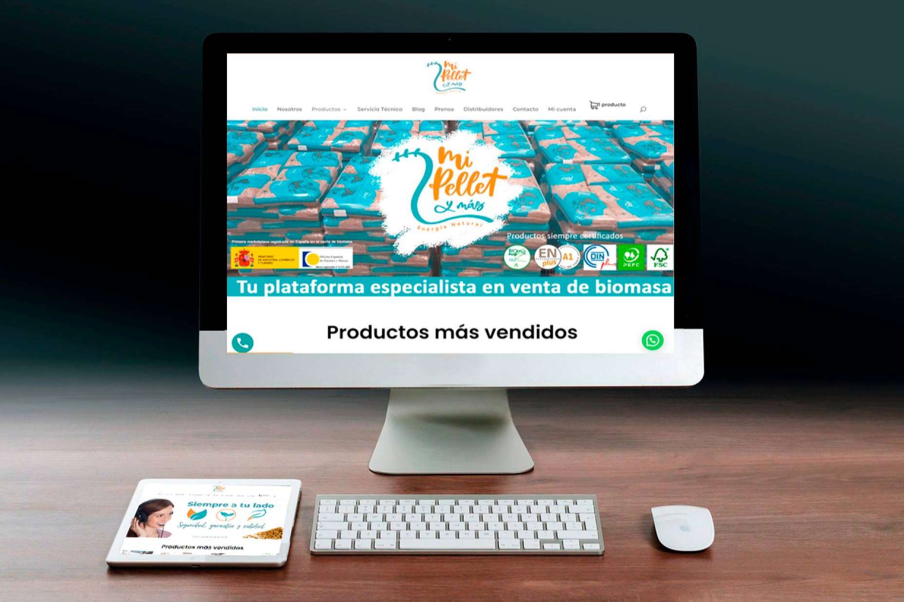 Venta de biomasa con Mipelletymas.com, la plataforma especializada