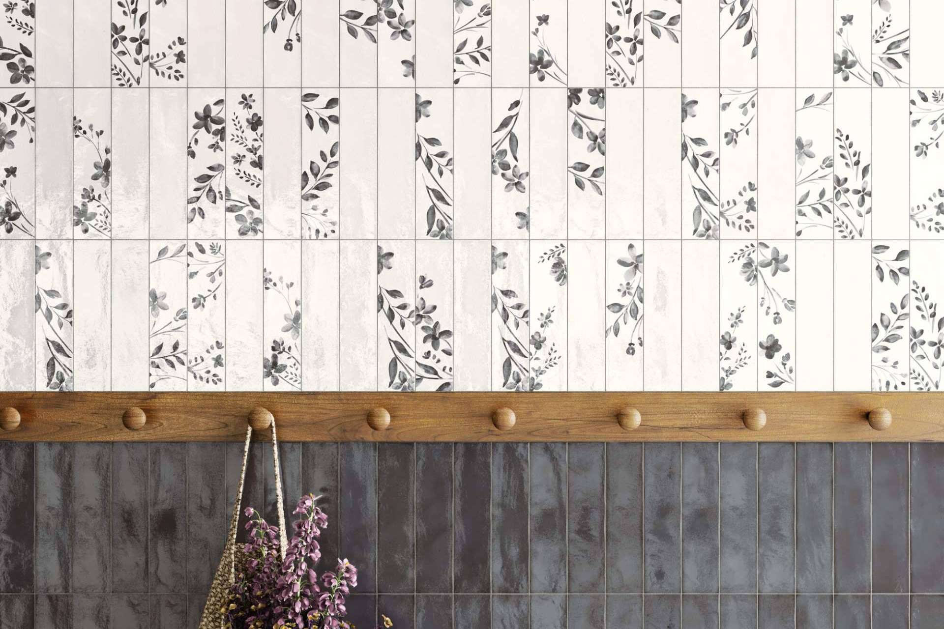 La belleza inigualable de los azulejos decorativos con flores o motivos vegetales
