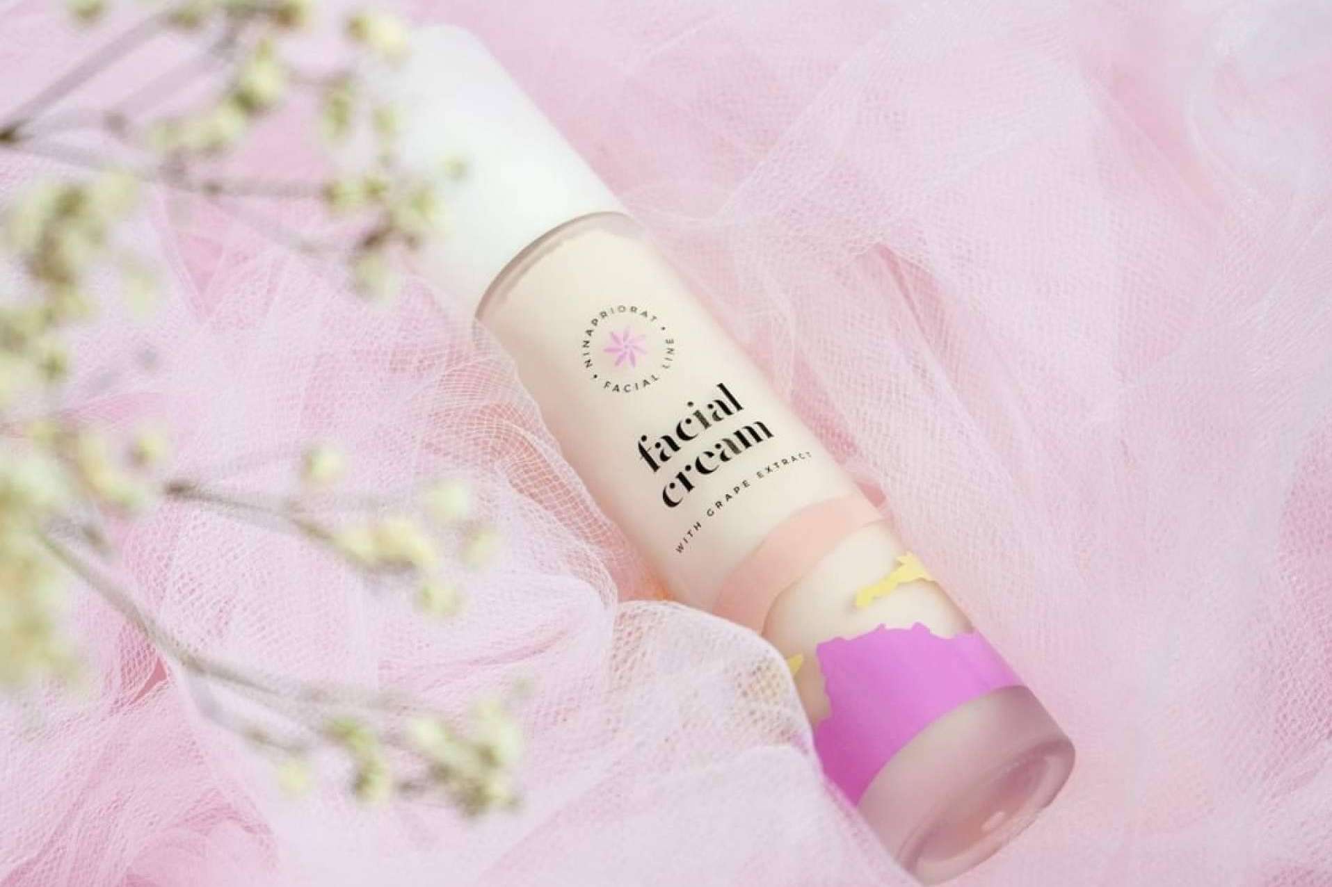 El último lanzamiento de Nina Priorat, una nueva crema facial con extracto de uva y avellana