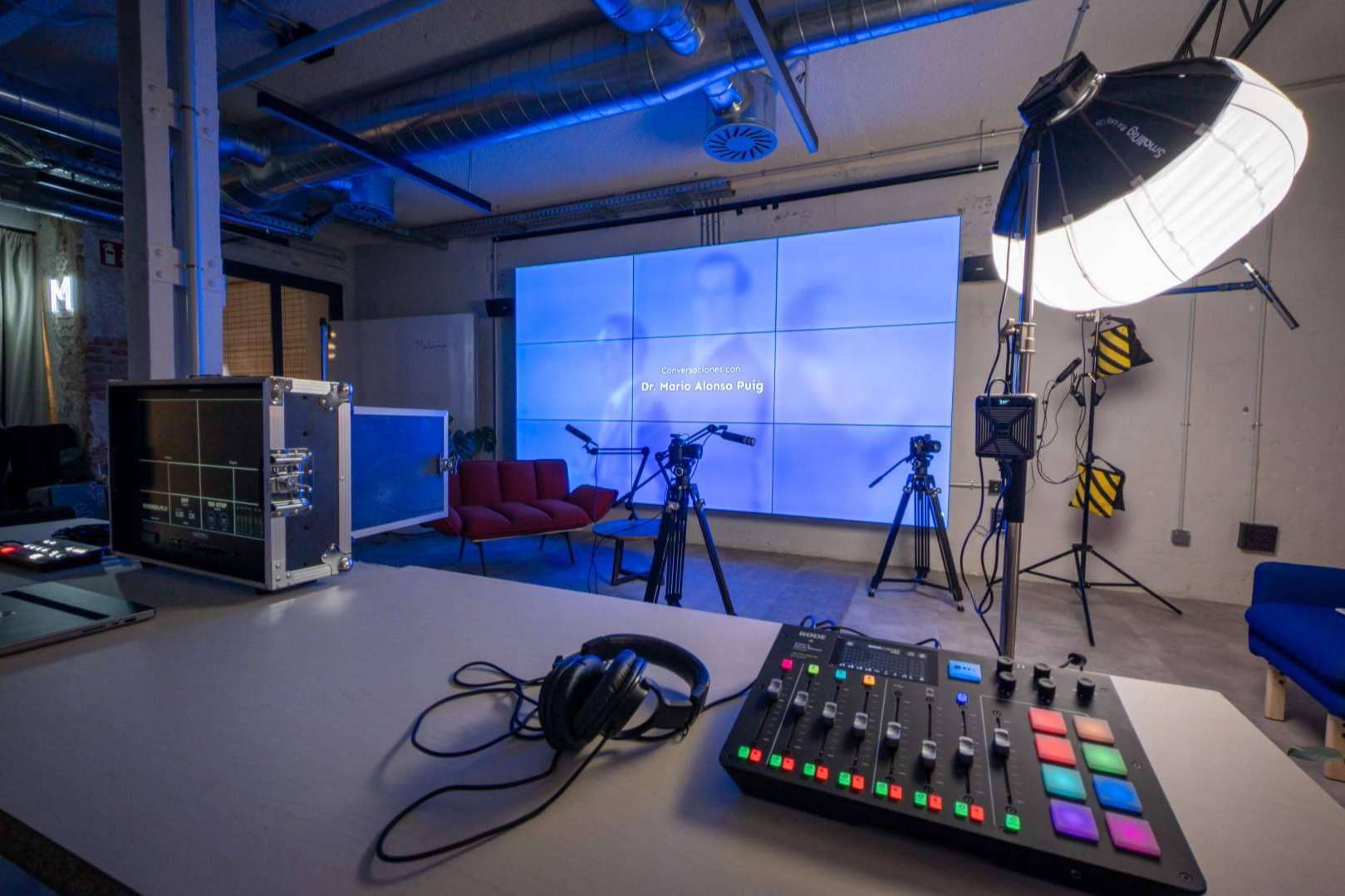 Mastermind y las soluciones integrales para eventos corporativos, rodajes y videopodcast en el centro de Madrid
