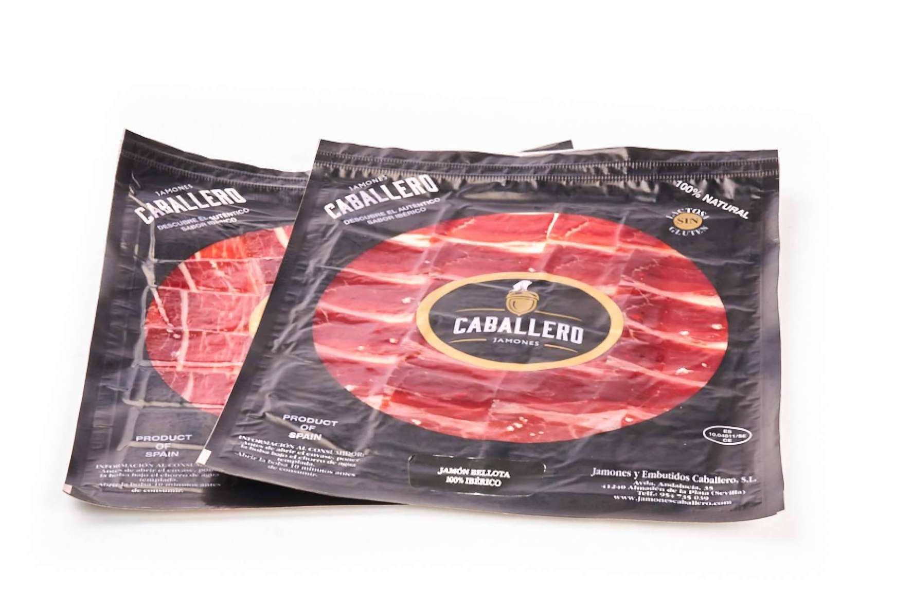 Jamones Caballero ofrece auténtico jamón de bellota 100 % ibérico