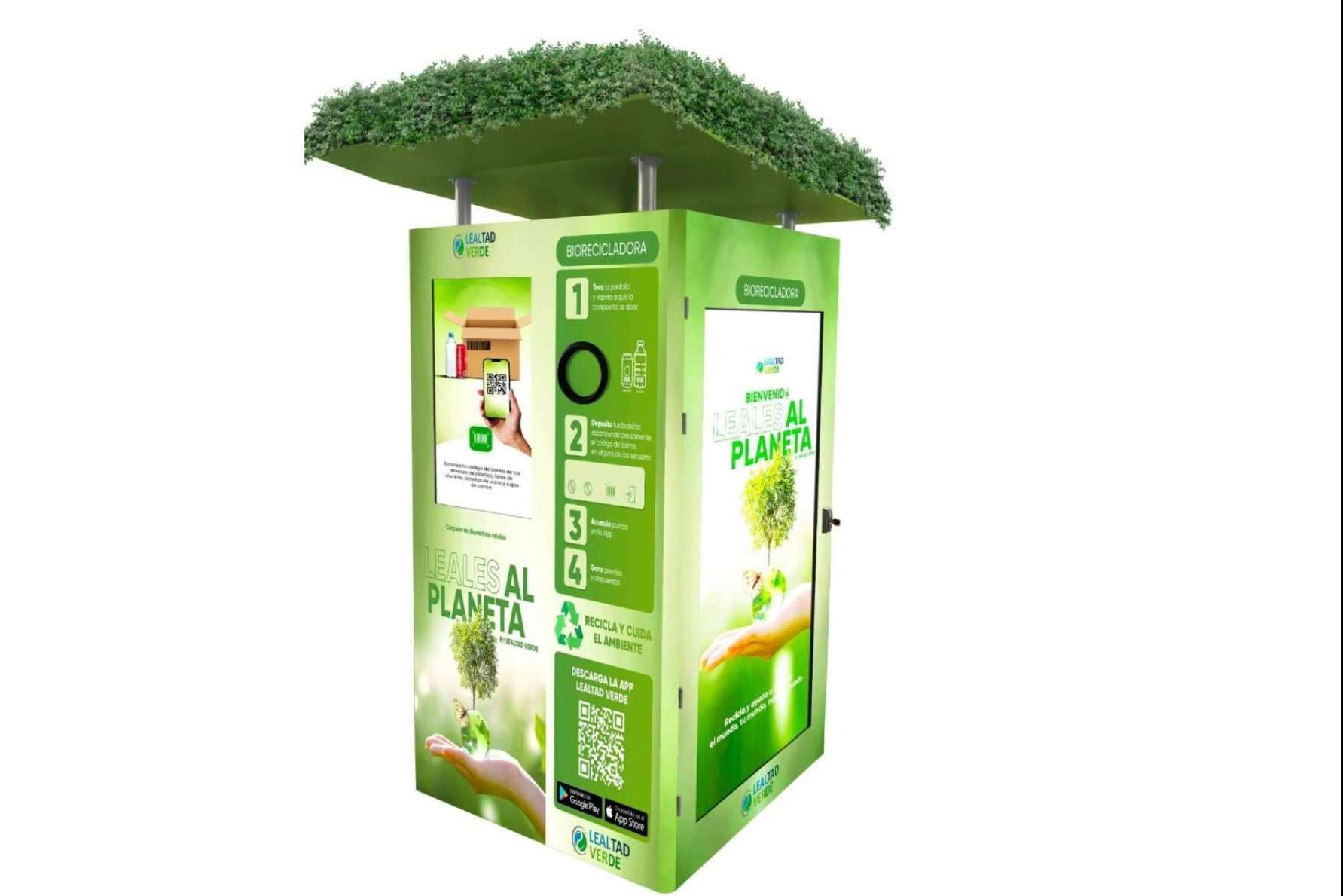 ¿Cómo funcionan las máquinas de reciclaje inverso de Lealtad Verde?