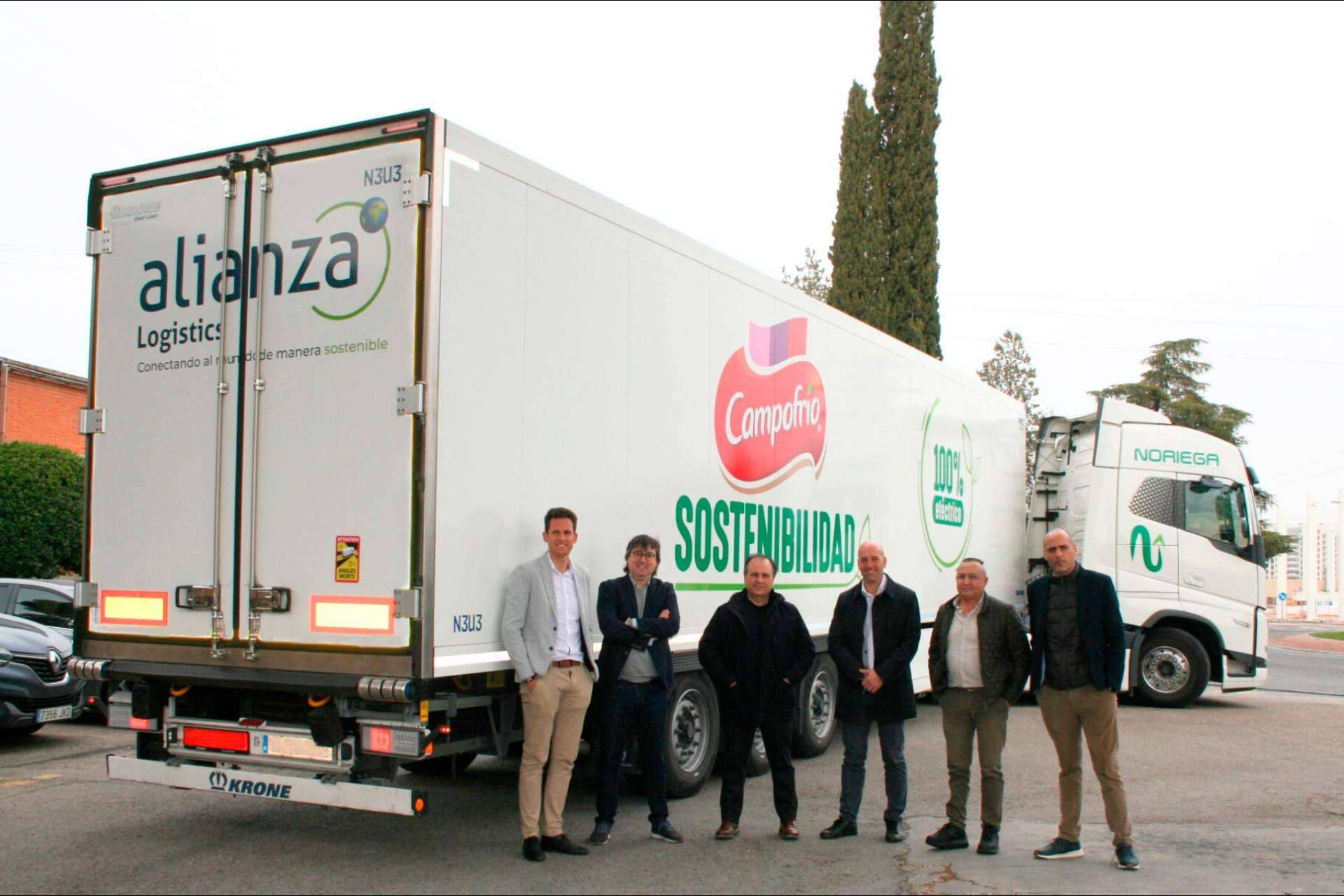 Alianza Logistics, Noriega Grupo Logístico y Campofrío dan un paso hacia la logística sostenible con el camión eléctrico