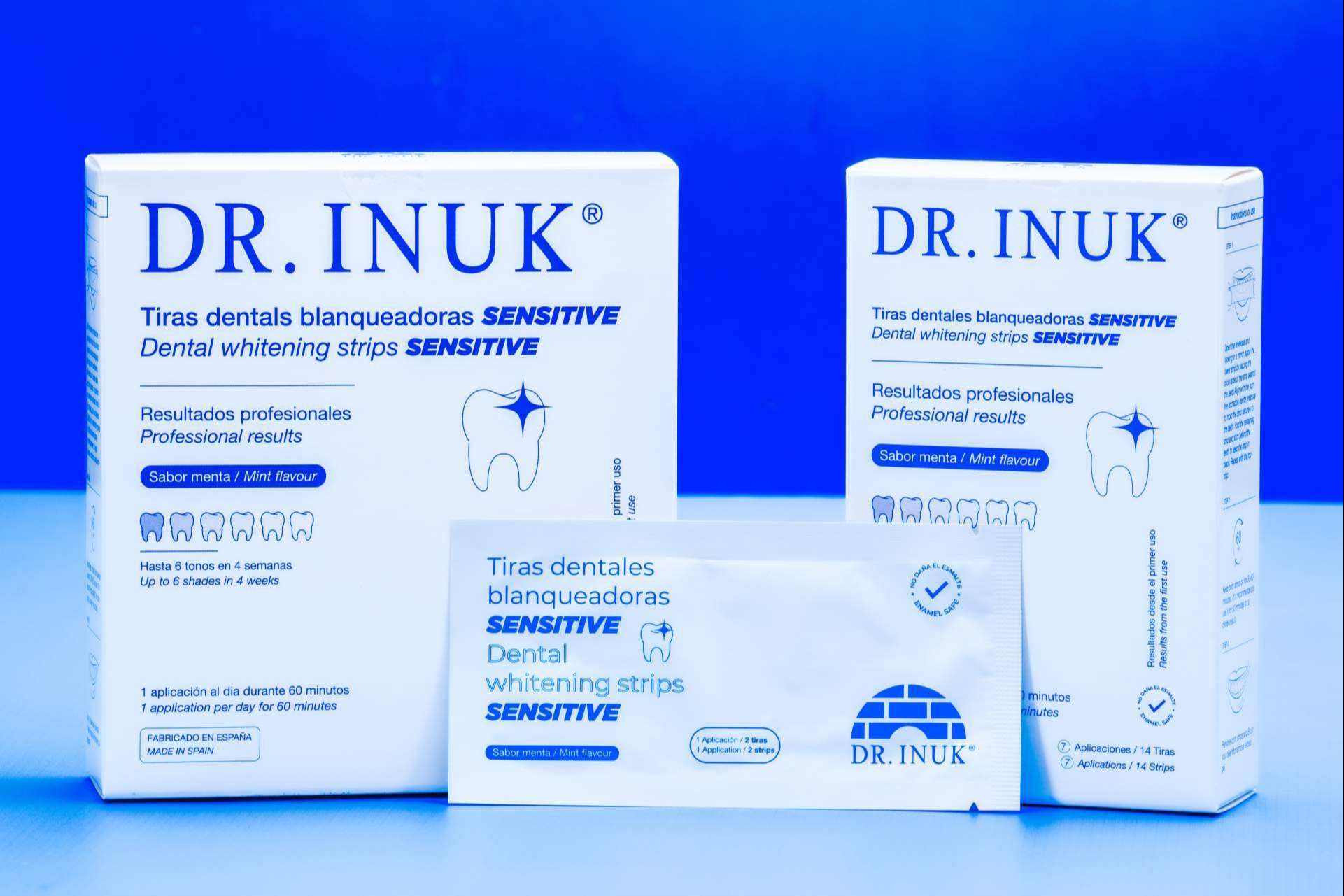 Las tiras blanqueadoras del Dr. INUK permiten realizarse un blanqueamiento dental desde casa