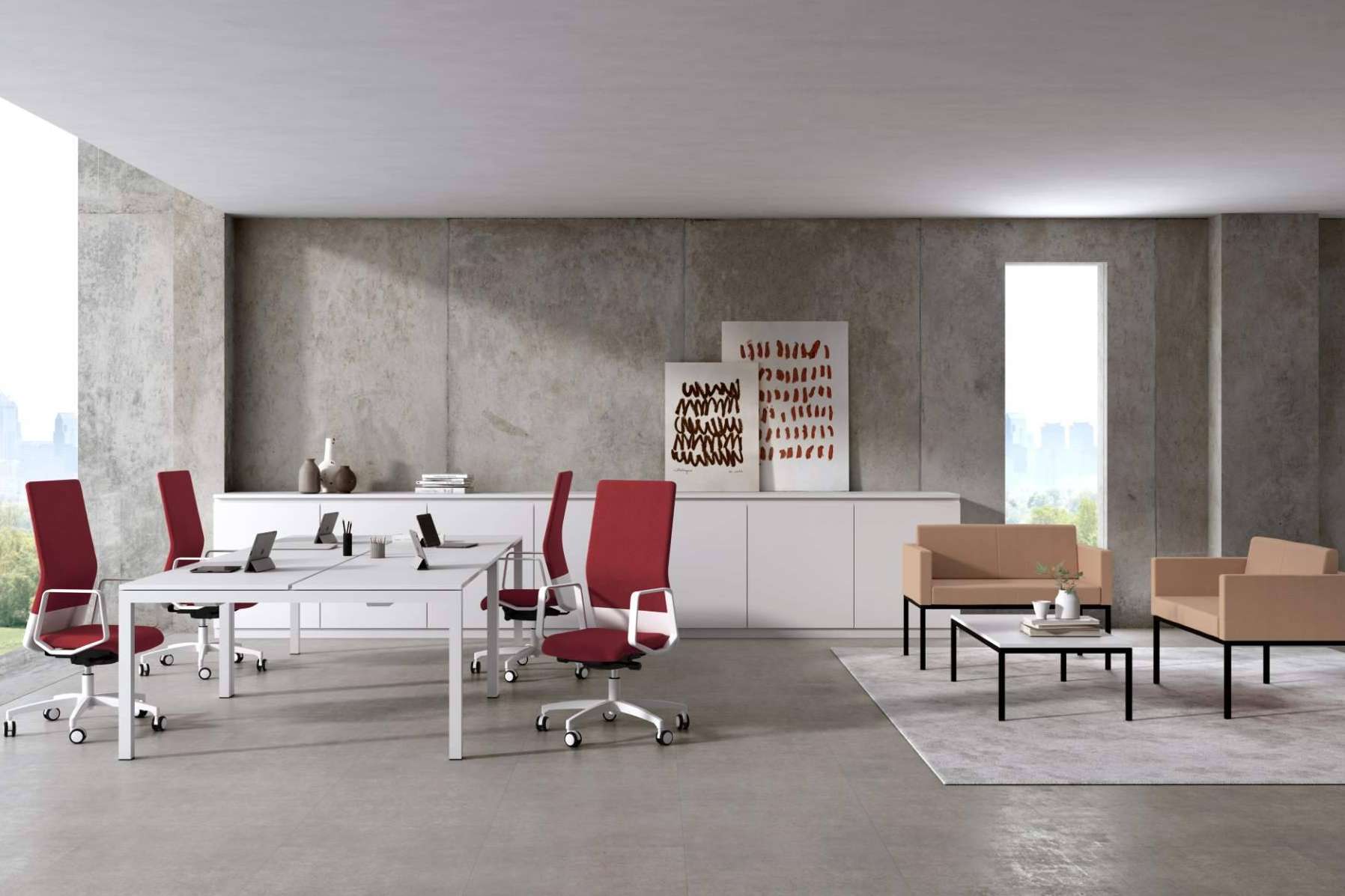 Oficinas postpandemia con más ergonomía, sillas técnicas y mesas modulares, según OfficeDeco