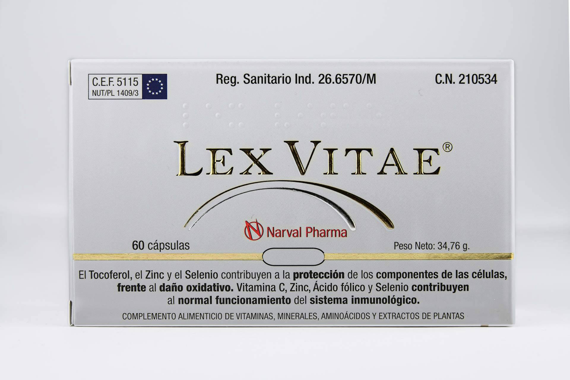 Antioxidante oral para piel y cabello; Lex Vitae de Narval Pharma concentra Q10 y vitaminas
